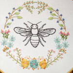10 Bee And Honeycomb Themed Hand Embroidery Patterns