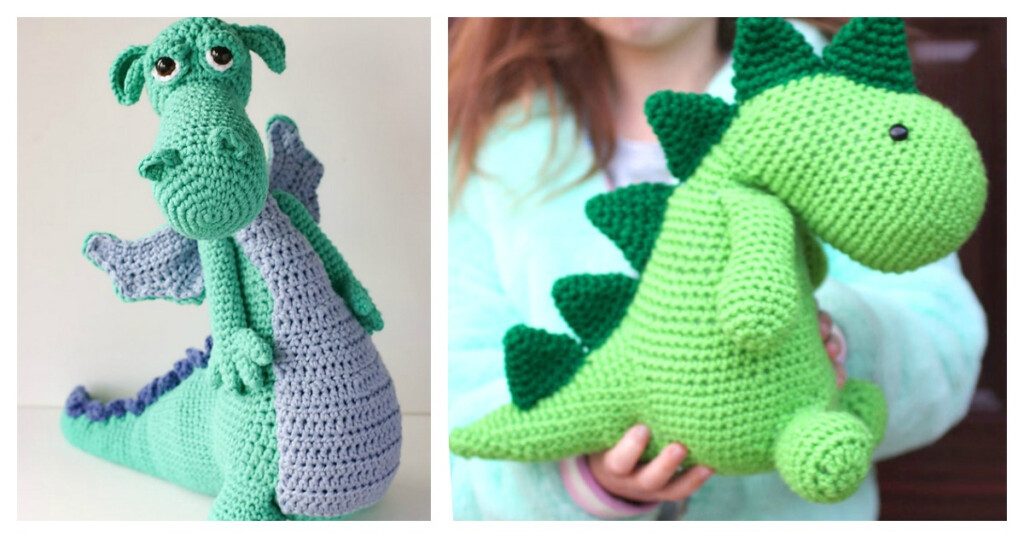 10 Crochet Amigurumi Dinosaur Free Patterns