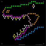 10 Lite Brite Refill Sheets Printed On Glossy Black Paper