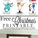 12 Days Of Christmas Free Printable Days Of Christmas Song