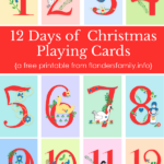 12 Days Of Christmas Free Printable Playing Cards Printable Playing