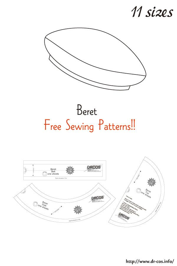 27 French Beret Sewing Pattern PolmerAkriani