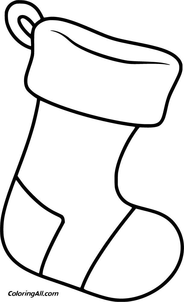 36 Free Printable Christmas Stocking Coloring Pages In Vector For 