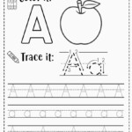 A Letters Alphabet Coloring Pages Preschool Tracing Alphabet Alphabet