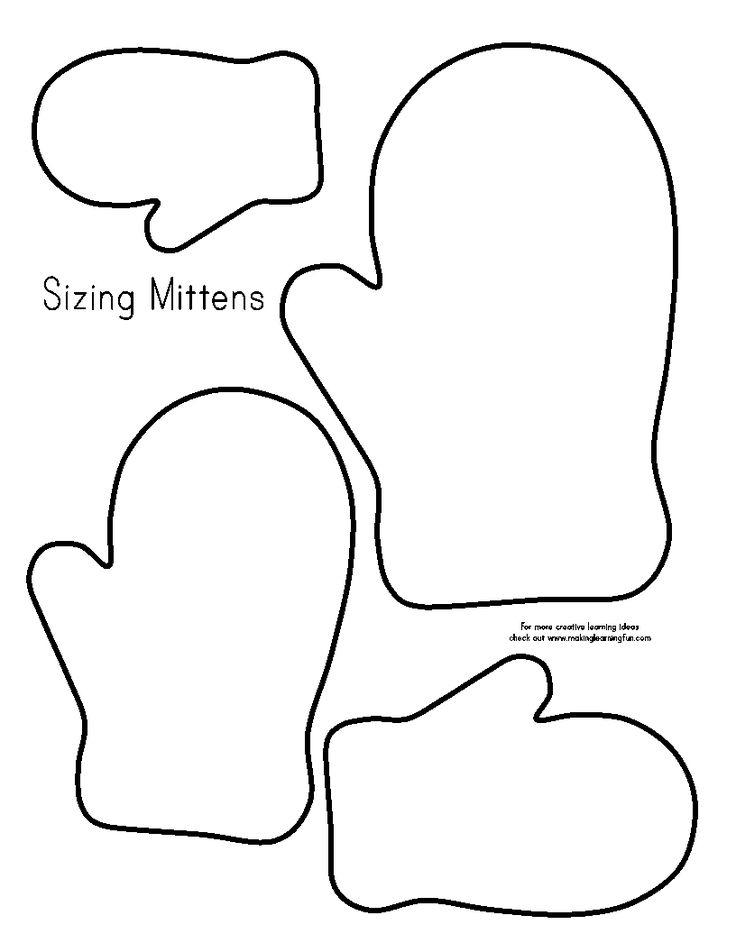 A Printable Template For Mittens Http www makinglearningfun t 