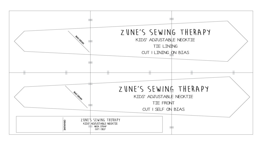 Adjustable Necktie Tutorial Free Pattern Neck Tie Necktie Pattern 