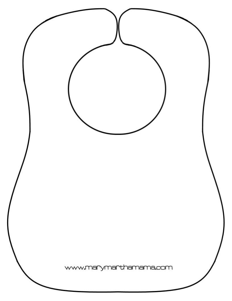 Baby Bib Tutorial With Free Printable Pattern Baby Bibs Patterns 