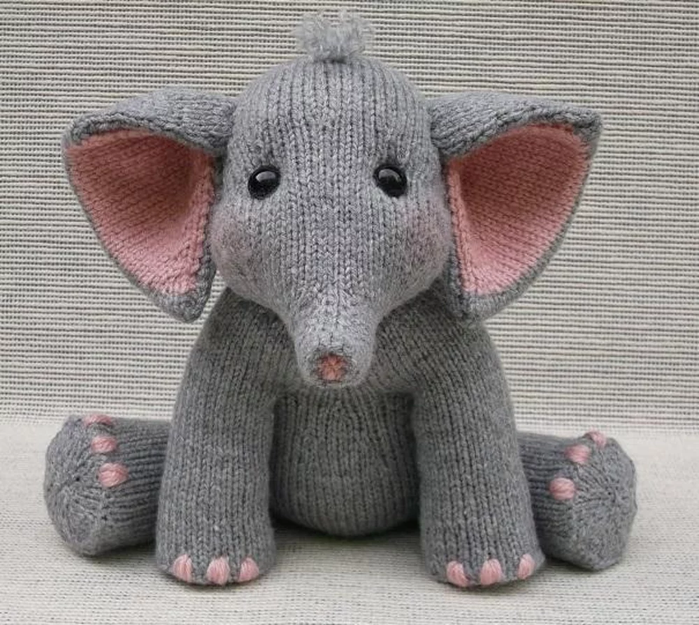 Baby Elephant Knitting Pattern By Rainebo Animal Knitting Patterns