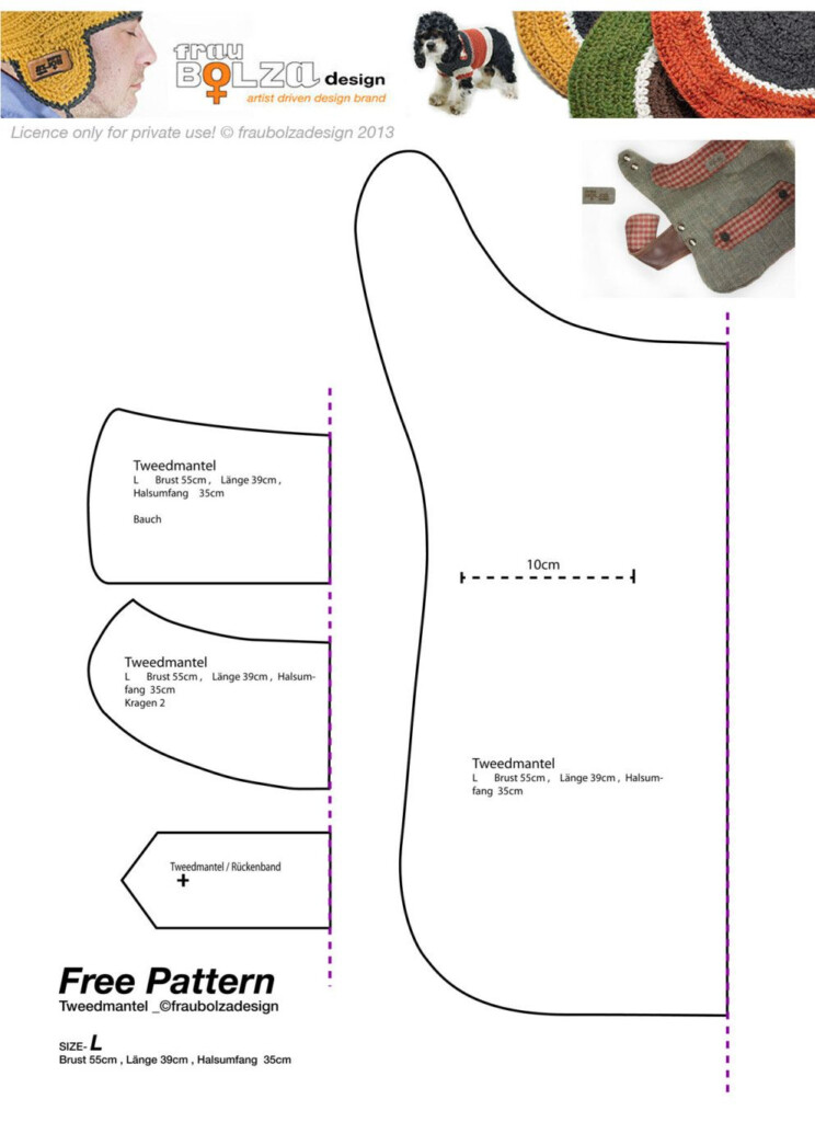 Beginner Template Dog Coat Sewing Patterns Free Printable FREE 