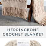 Bernat Herringbone Weave Crochet Blanket Pattern