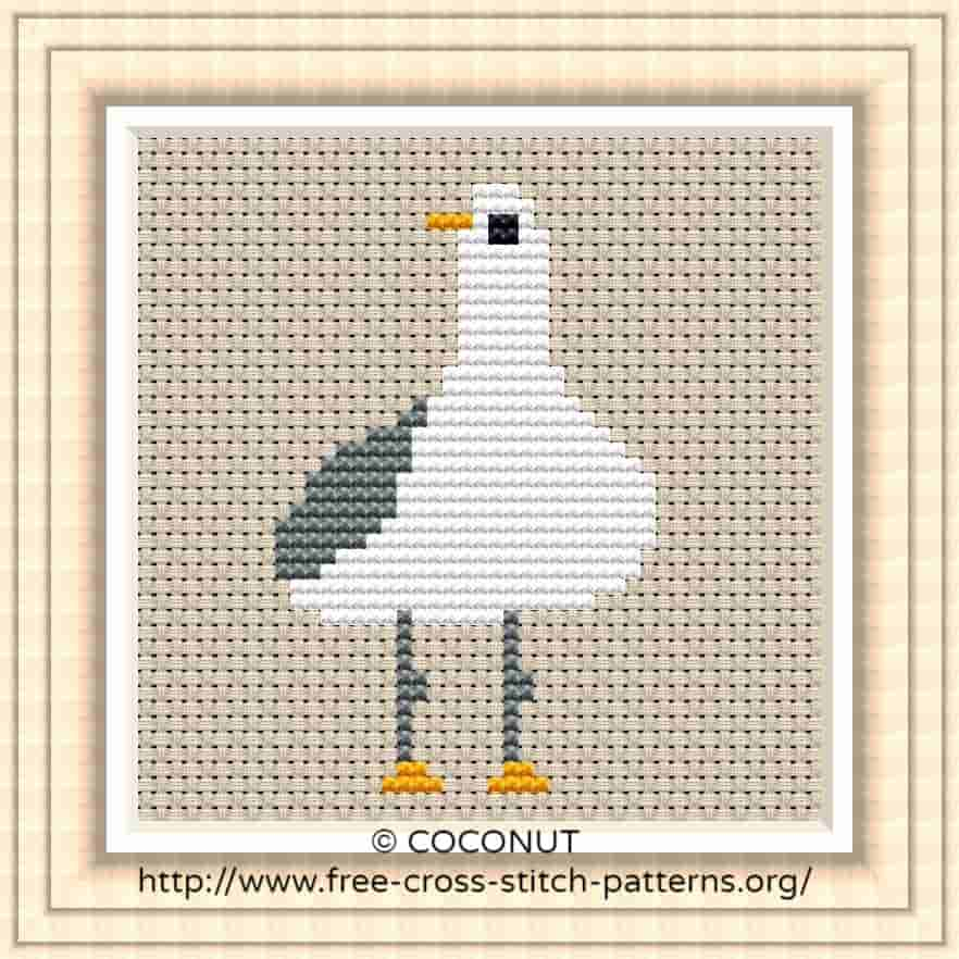 BIRD 3 FREE AND EASY PRINTABLE CROSS STITCH PATTERN Free Cross 