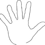Blank Handprint Template Clip Art Library Hand Outline Free Clip