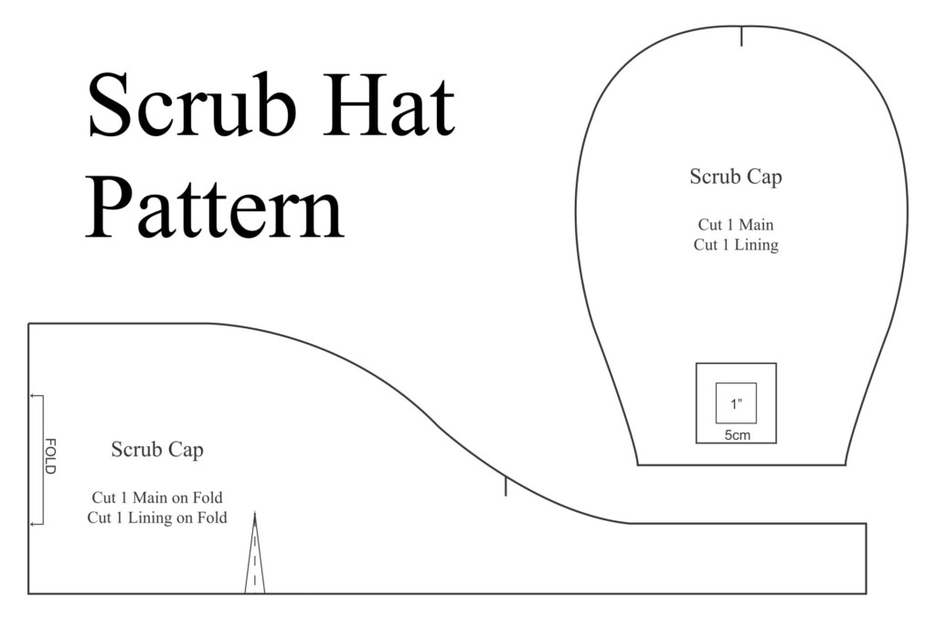 Bouffant Scrub Hat Pattern Printable 76 Scrub Hat Patterns Ideas In 