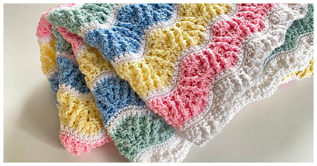 Butterfly Kisses Baby Blanket Free Crochet Pattern