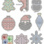 Canvas Crafts Free Printable Plastic Canvas Christmas Ornament Patterns