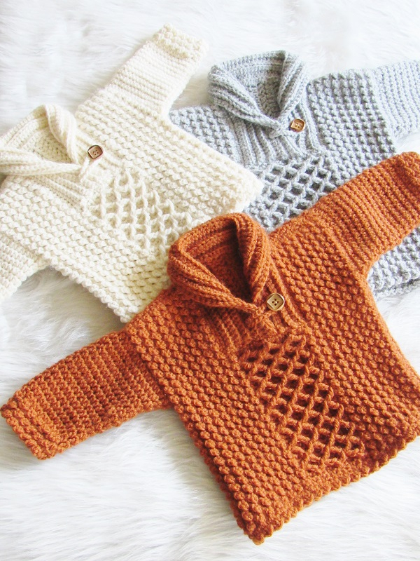 Cozy Crochet Baby Boy Sweater Pattern Knit And Crochet Daily