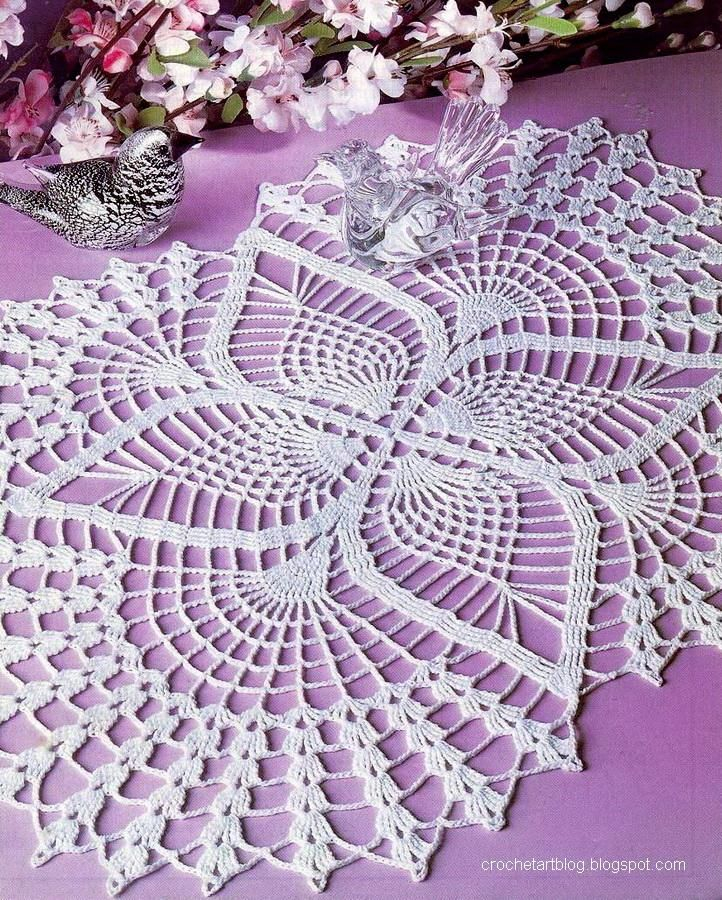 Crochet Art Crochet Doilies Free Crochet Pattern Oval Lace Doilies 