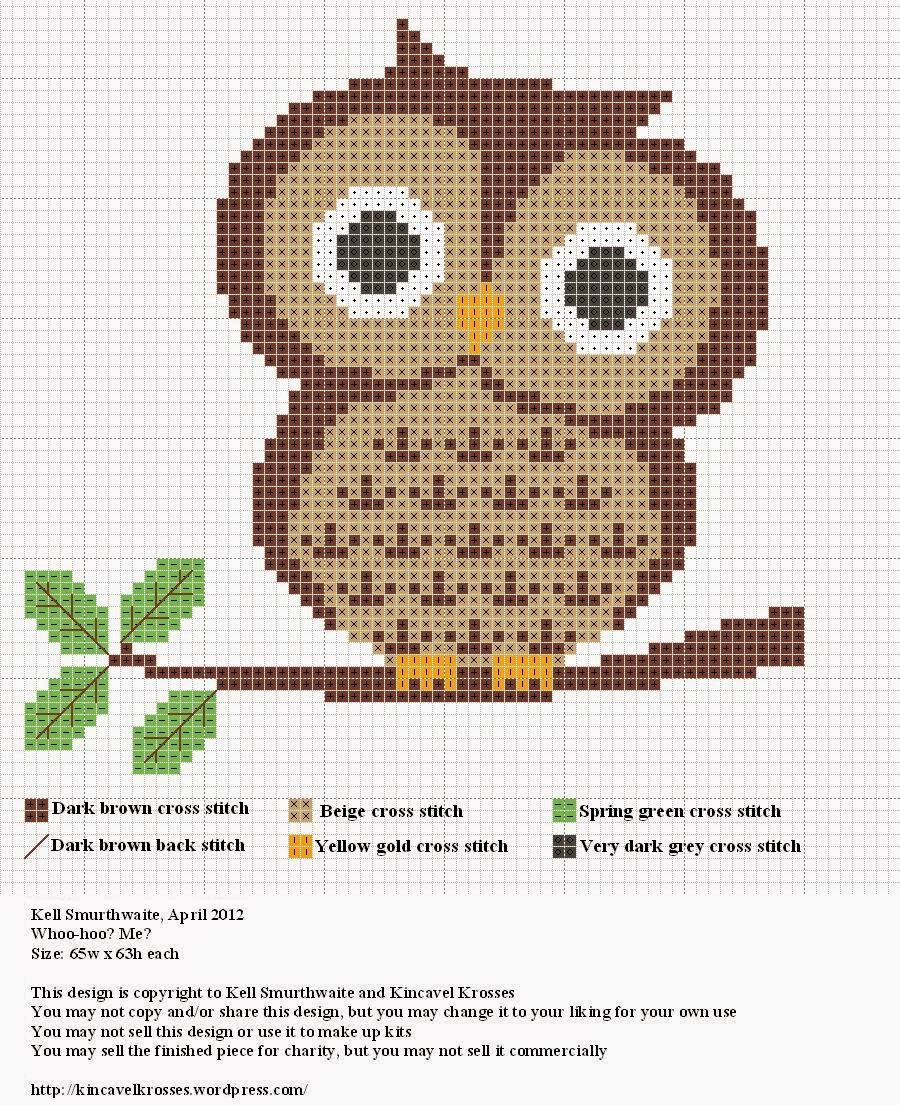 Cross Stitch Owls Free Patterns