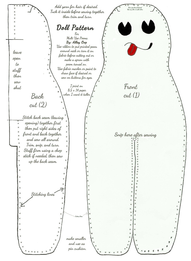 Dammit Doll Pattern With Directions Dammit Doll Doll Sewing Patterns 
