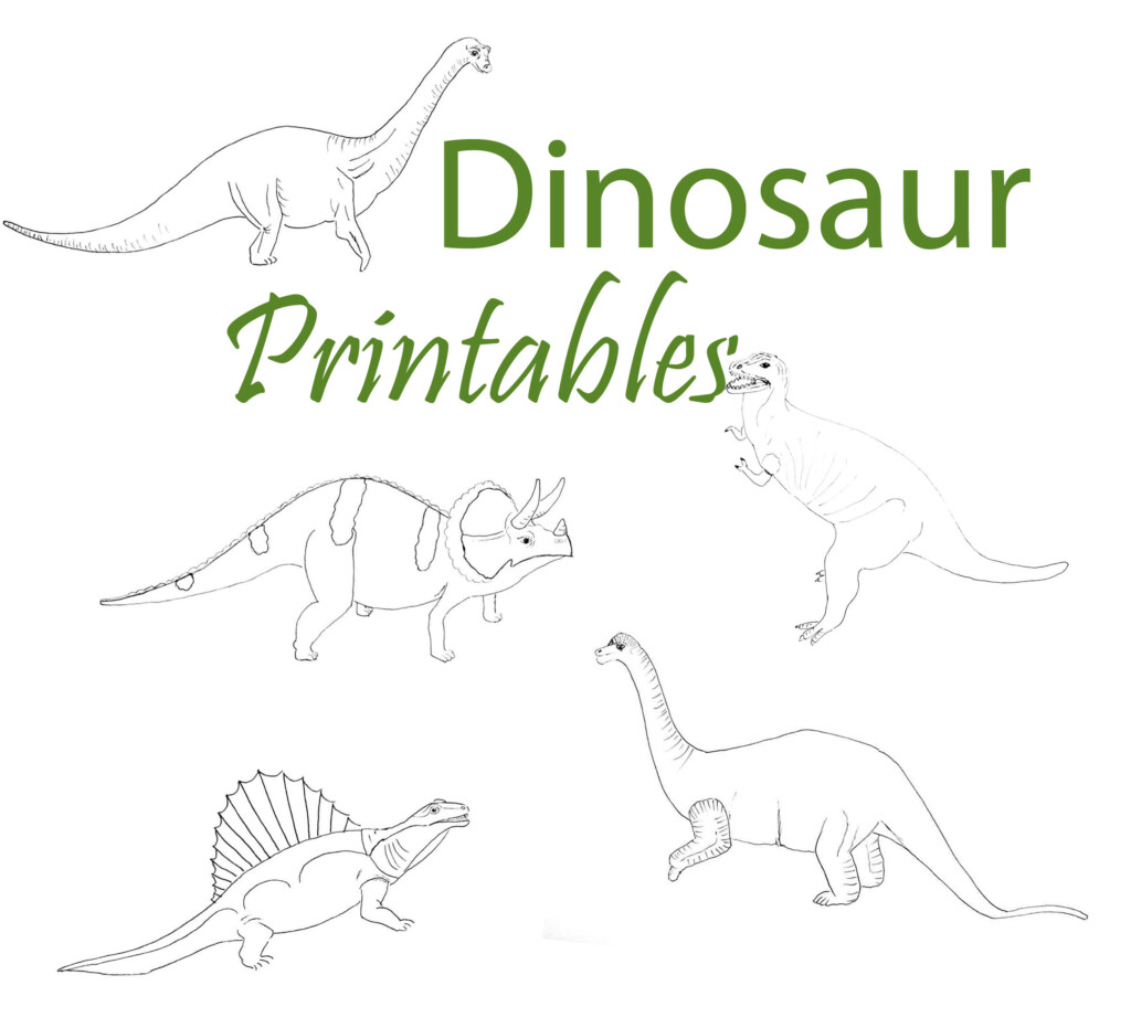 Dinosaur Printables Just Paint It Blog