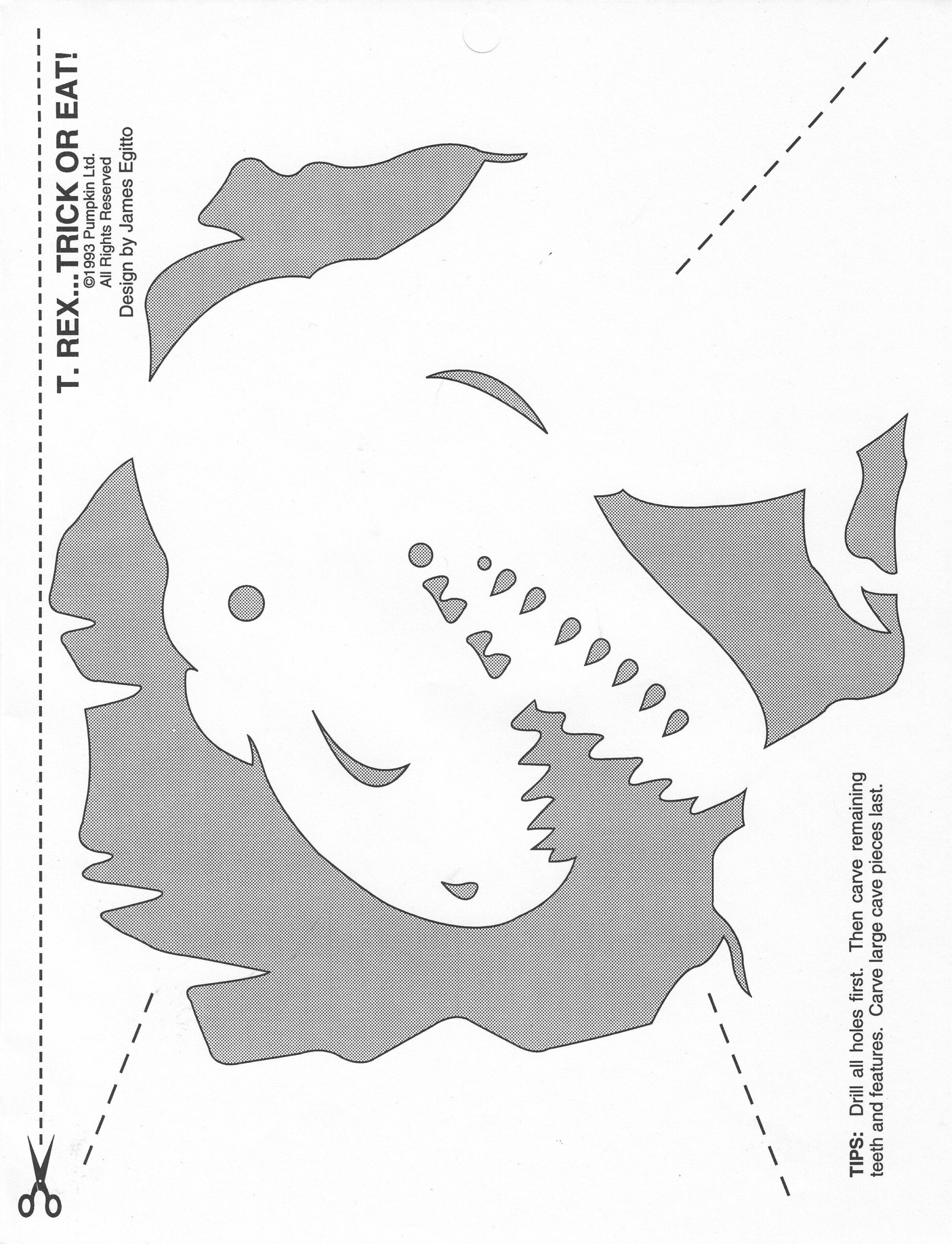 Dinosaur Pumpkin Stencil Printable Printable Word Searches