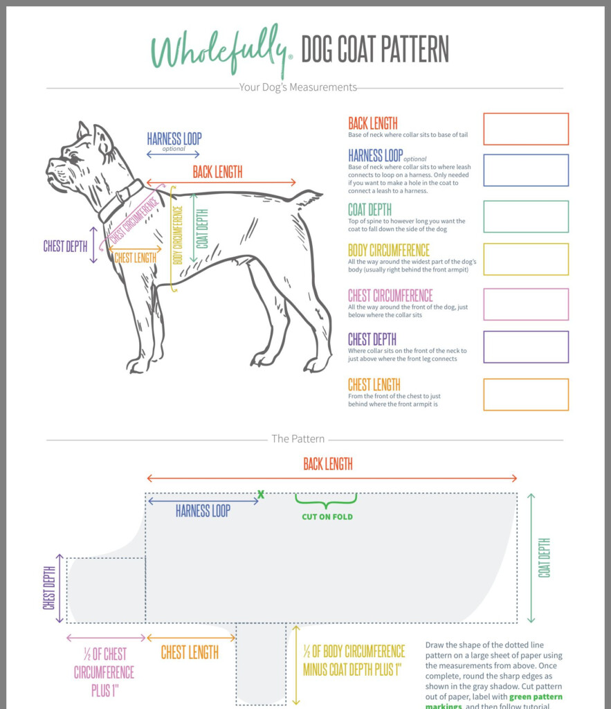 Downloadable Dog Coat Sewing Patterns Free Printable DIY Narwhal Cat 