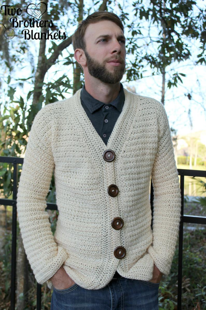 Dude Cardigan Crochet Pattern Men s Blazer Sweater Etsy In 2020 Men 