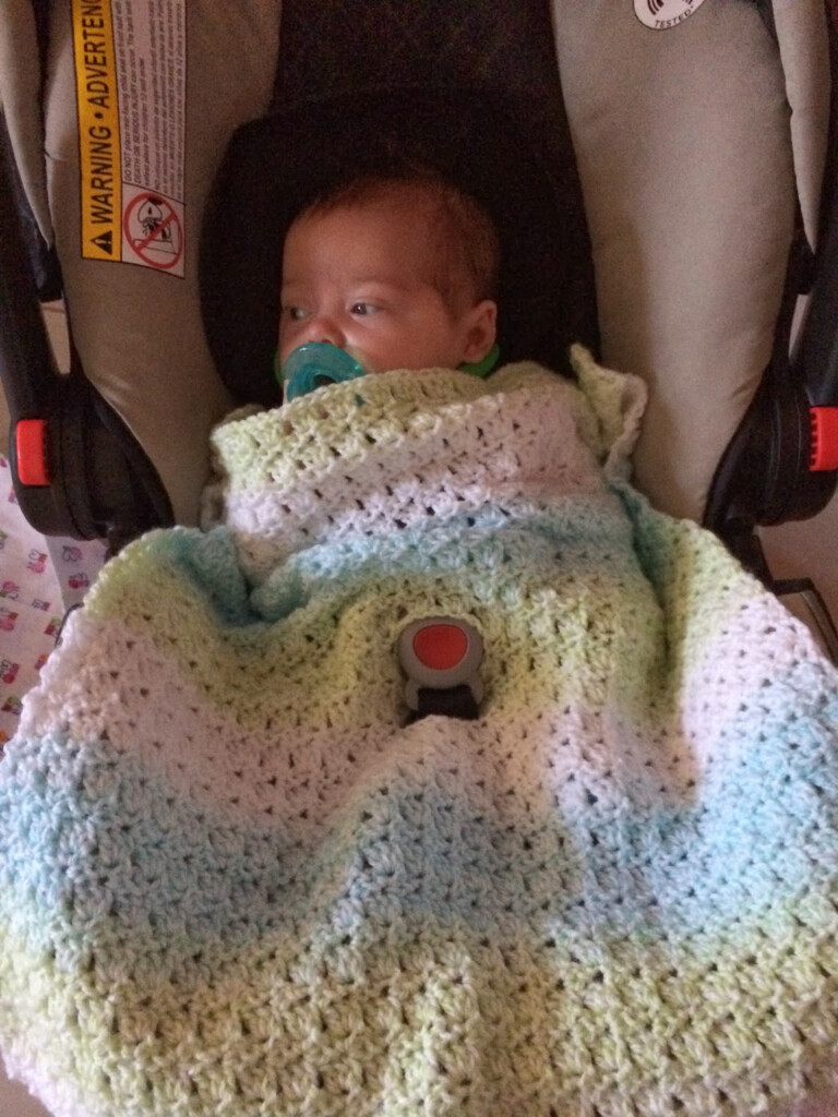 Easy CROCHET PATTERN Baby Easy Blanket Afghan Newborn Car Seat Stroller 