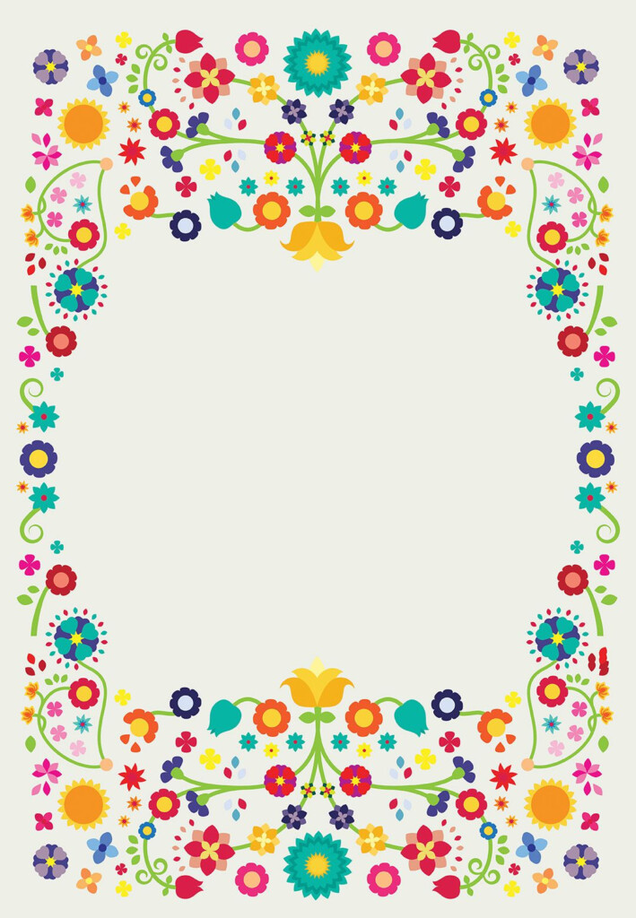 Fiesta Theme Invitations Template