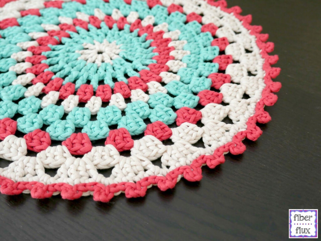 Free Crochet Pattern Coastal Placemat Placemats Patterns Crochet 