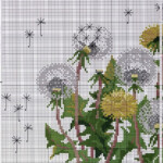 Free Cross Stitch Pattern Dandelions DIY 100 Ideas