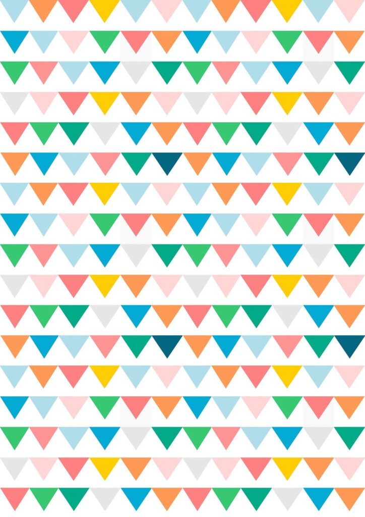 Free Digital Bunting Scrapbooking Paper Ausdruckbares Geschenkpapier 