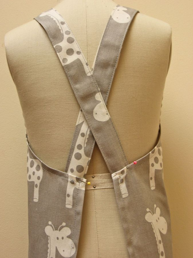 Free Pattern Easy To Make The Cross Back Apron For Adults And Children