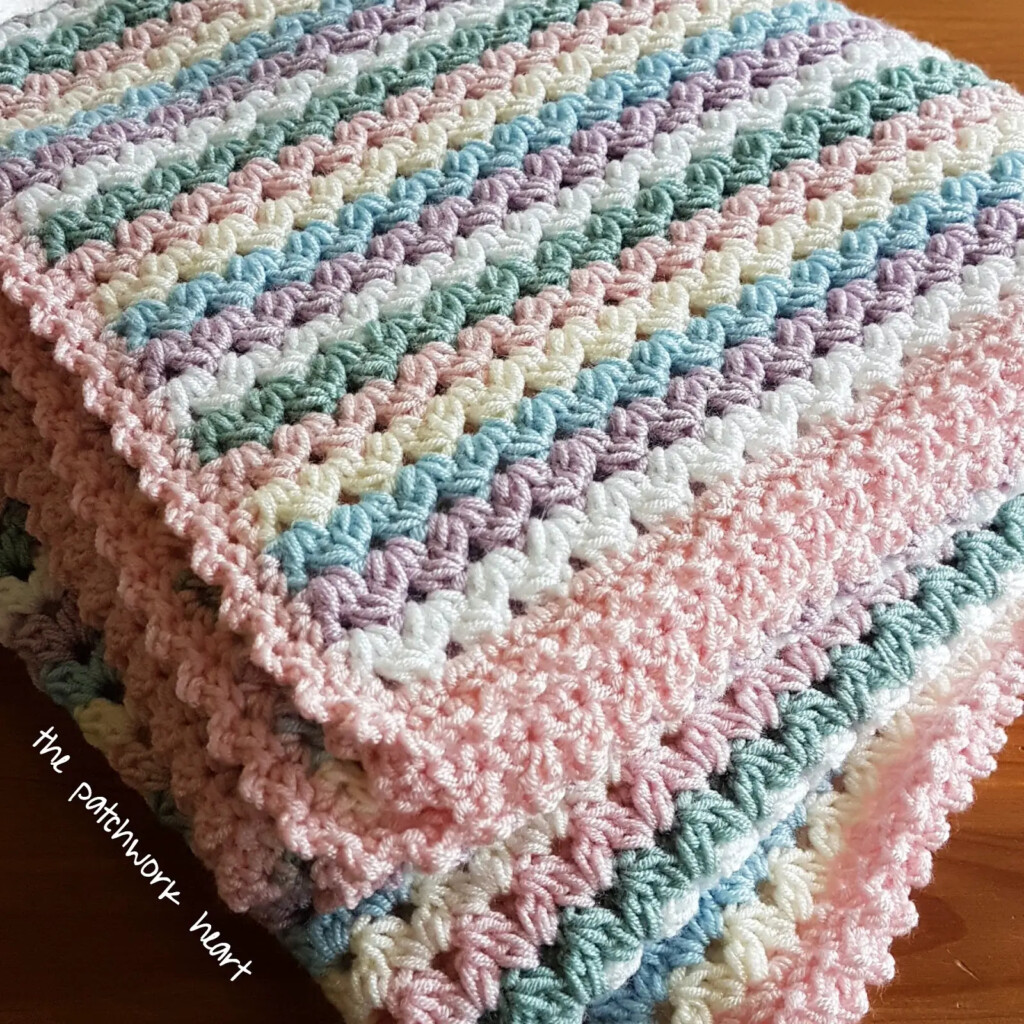  Free Pattern Simple And Easy Sweetheart Baby Blanket Crochet Pattern 