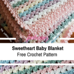 Free Pattern Simple And Easy Sweetheart Baby Blanket Crochet Pattern