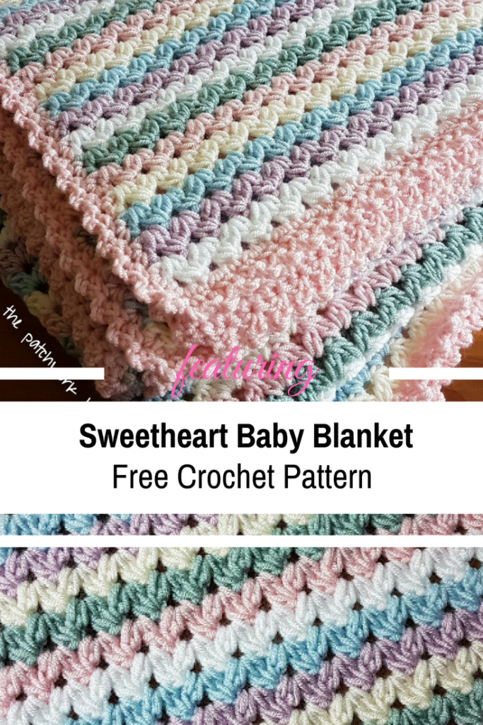  Free Pattern Simple And Easy Sweetheart Baby Blanket Crochet Pattern 