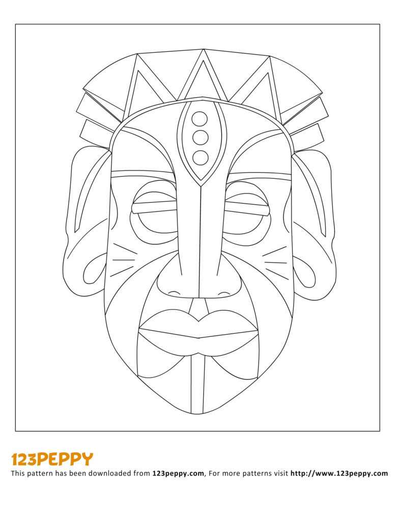 Free Printable African Mask Template Printable Templates