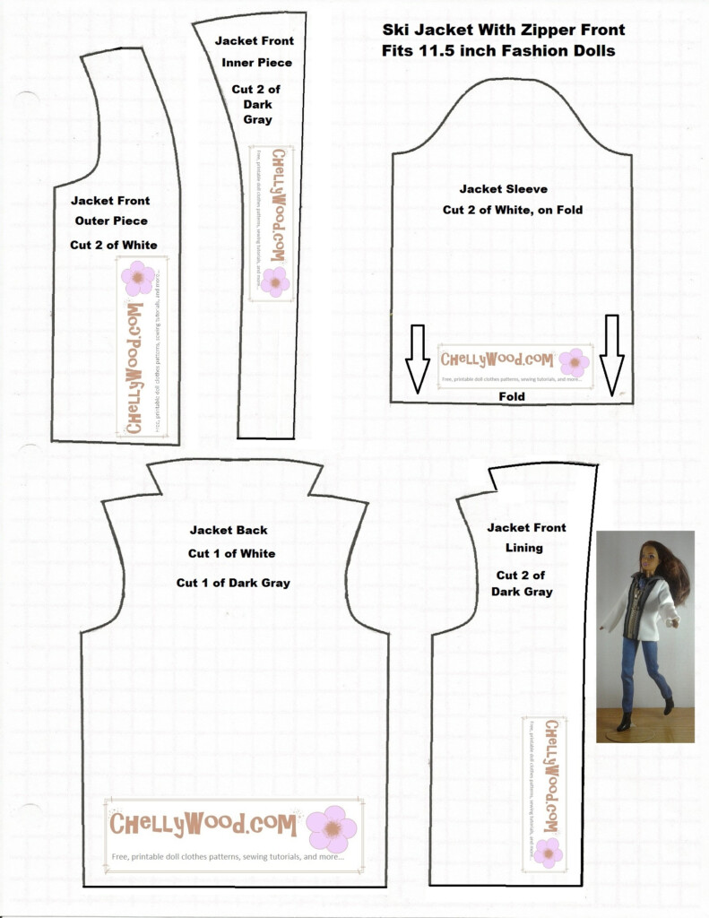 Free Printable Barbie Doll Sewing Patterns Template Free Printable