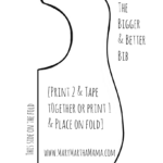 Free Printable Bib Pattern And Tutorial Baby Bib Tutorial Toddler