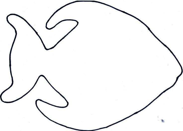 Free Printable Fish Template Fish Outline Printable Fish Template 