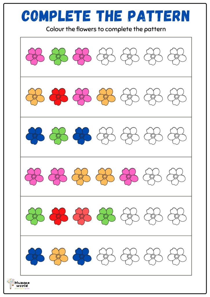 Free Printable Pattern Worksheets