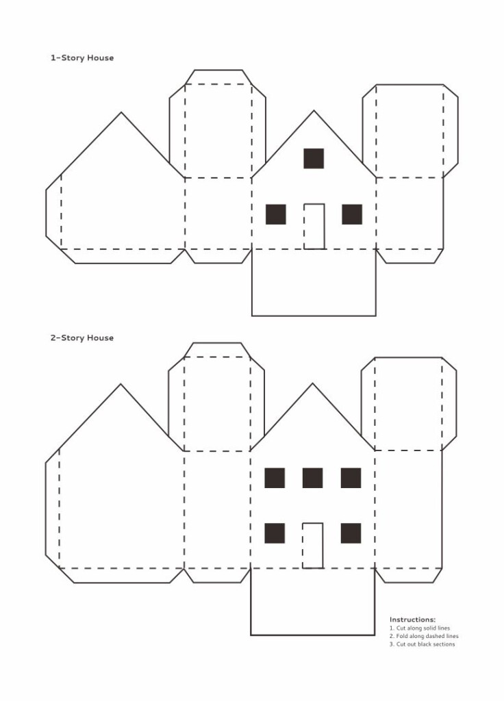 Free Printable Putz House Patterns Printable Templates