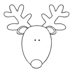 Free Printable Reindeer Face Template Printable Word Searches