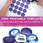 Free Printable Template Button Template In 2022 Template Printable