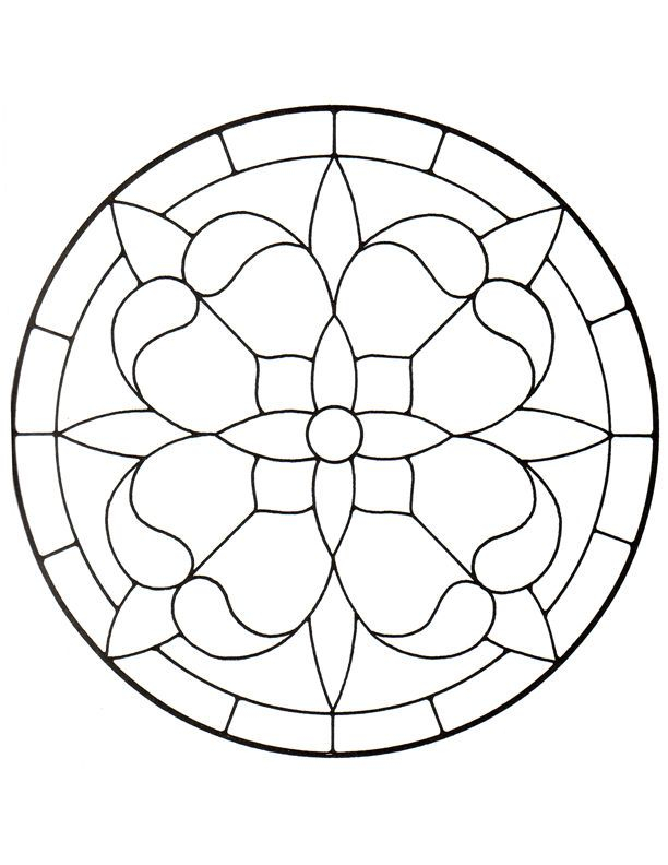 Free Round Window Patterns For Stained Glass Stained Glass Patterns 