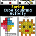 FREE Spring Math Activity With Snap Cube Pattern Cards