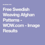 Free Swedish Weaving Afghan Patterns WOW Image Results