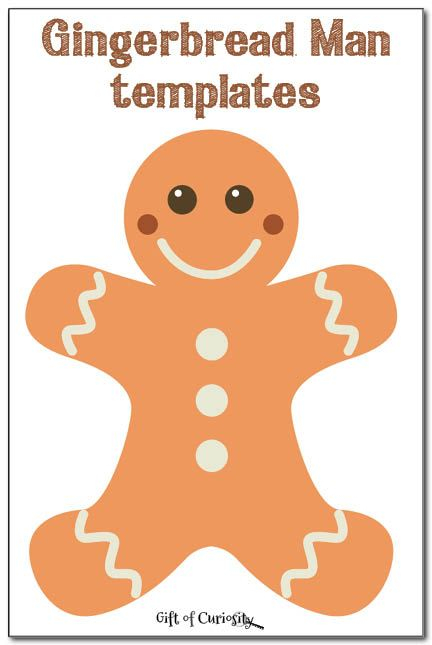 Gingerbread Man Templates Gingerbread Man Template Gingerbread Man 