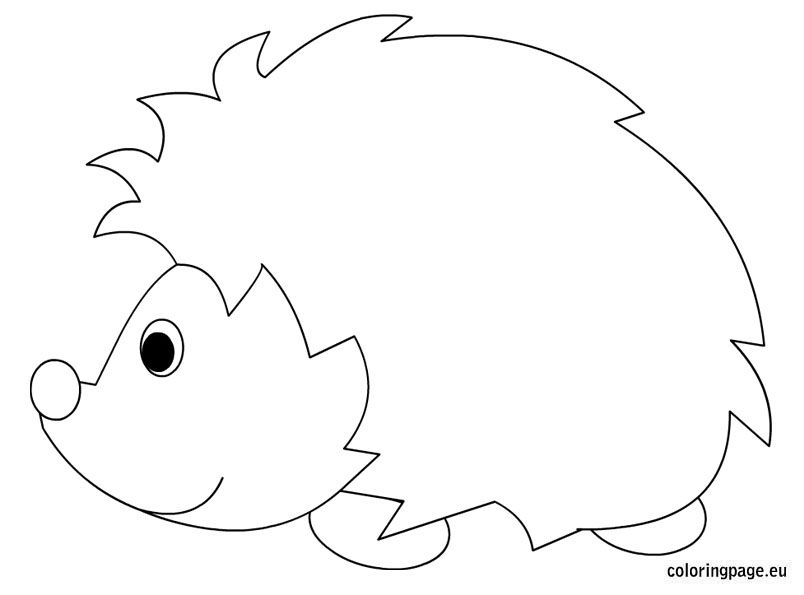 Hedgehog Coloring Sheet Coloring Page Attivit Di Arte Per Bambini 