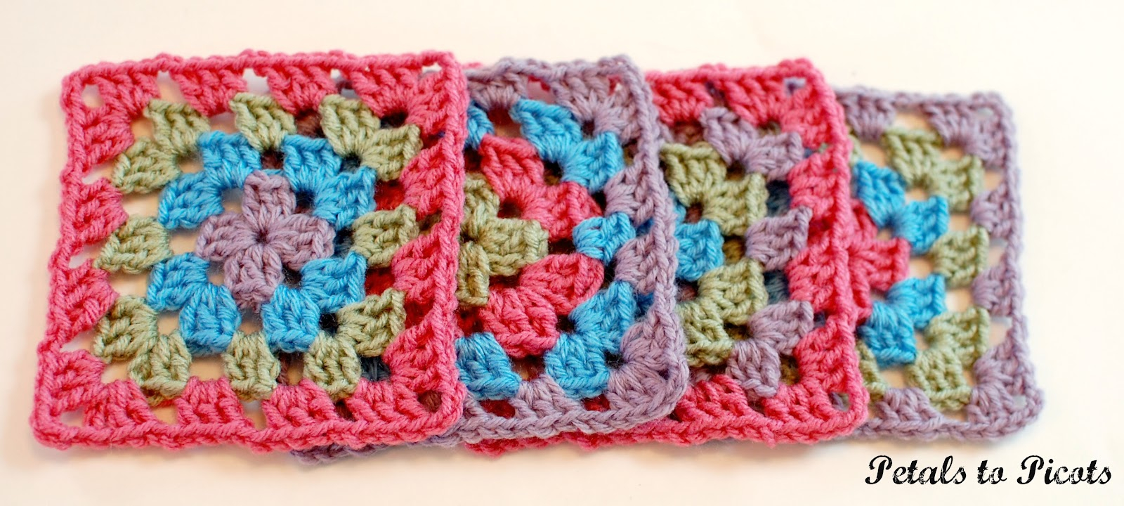 How To Crochet A Classic Granny Square Granny Square Pattern Petals 